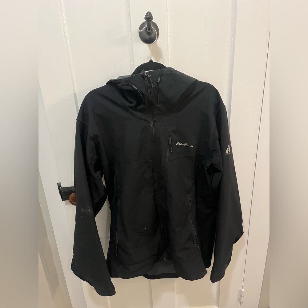 Eddie Bauer Black Windbreaker Jacket